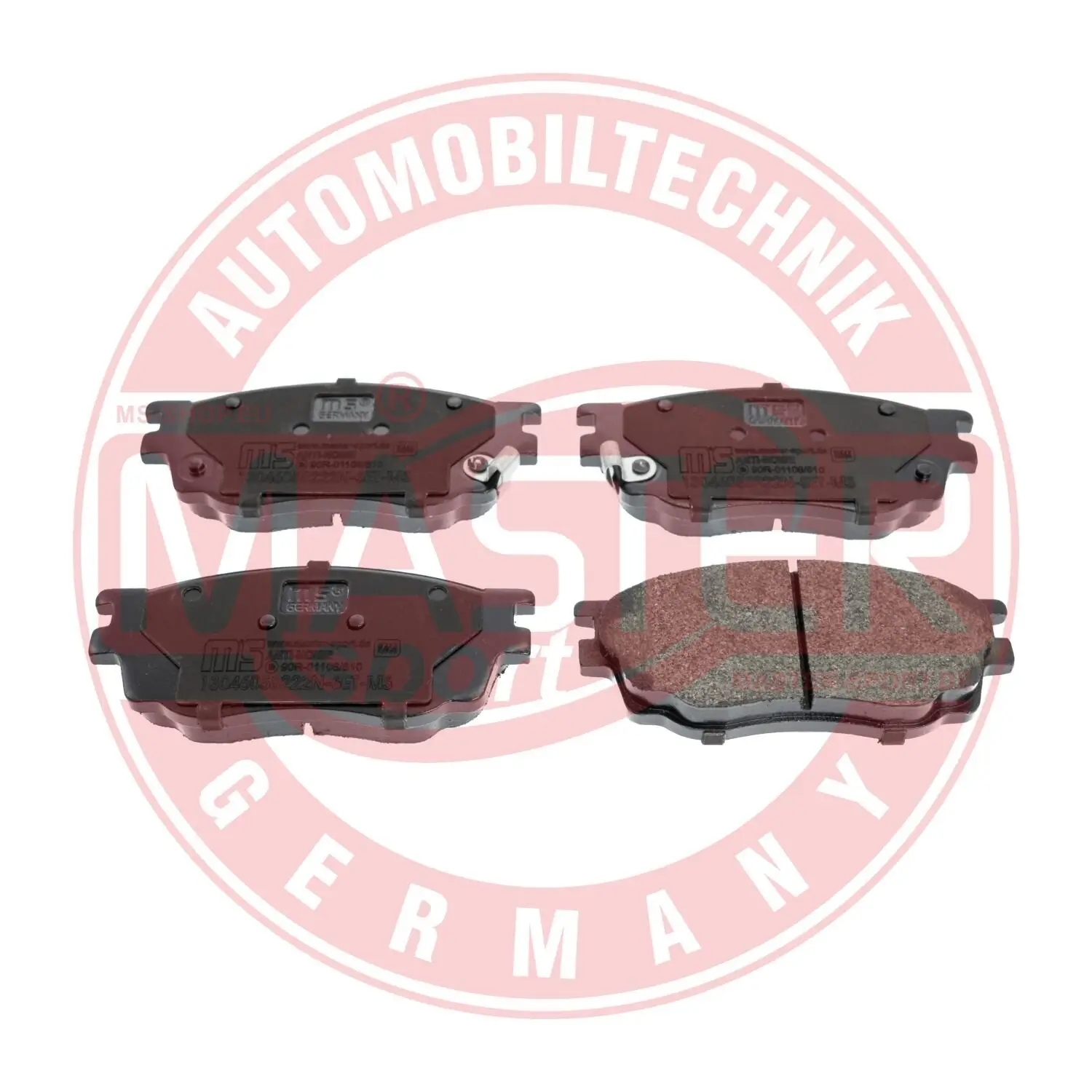 Bremsbelagsatz, Scheibenbremse Vorderachse MASTER-SPORT GERMANY 13046058222N-SET-MS