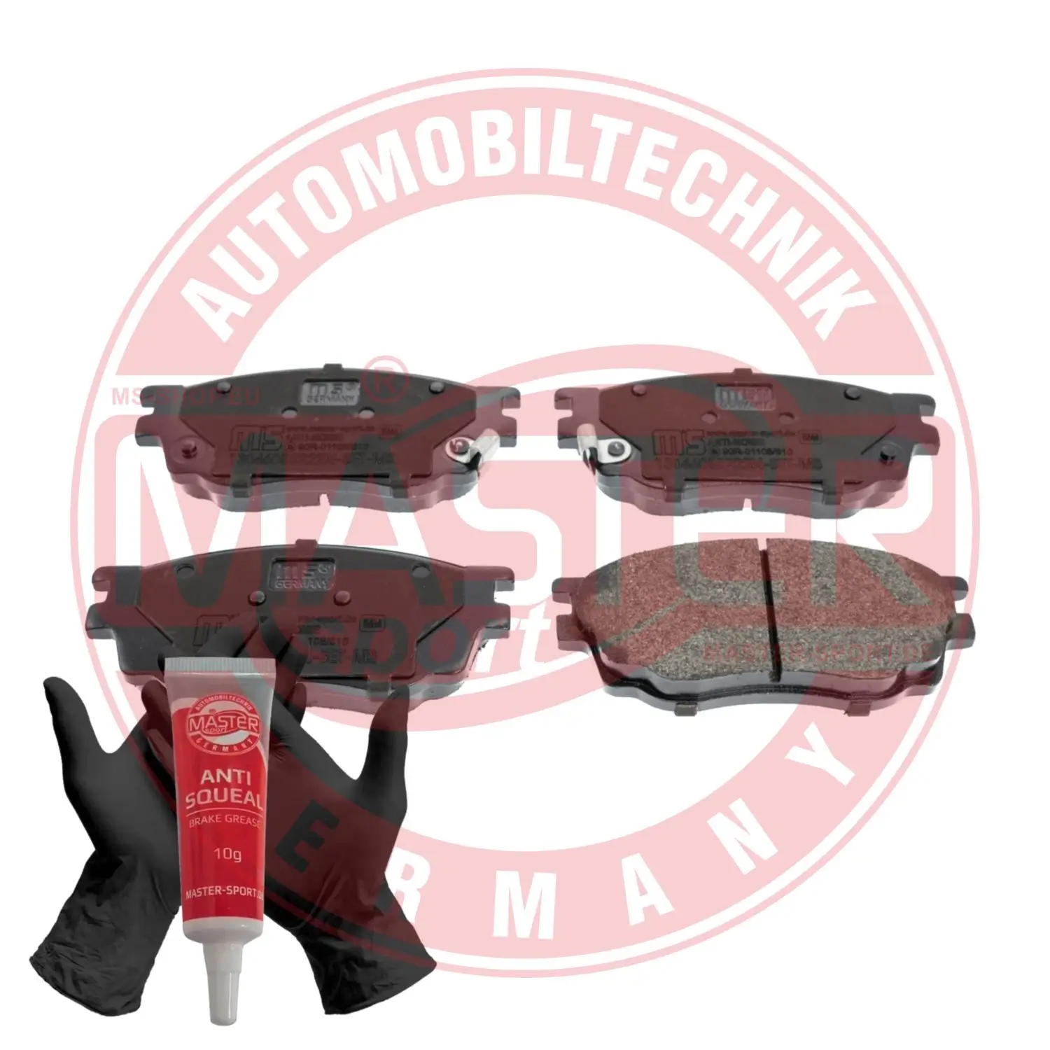 Bremsbelagsatz, Scheibenbremse Vorderachse MASTER-SPORT GERMANY 13046058222N-SET-MS