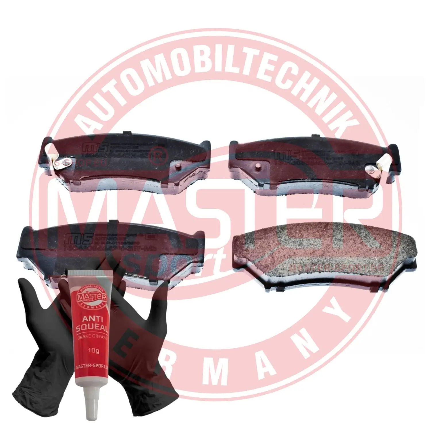 Bremsbelagsatz, Scheibenbremse Vorderachse MASTER-SPORT GERMANY 13046058642N-SET-MS
