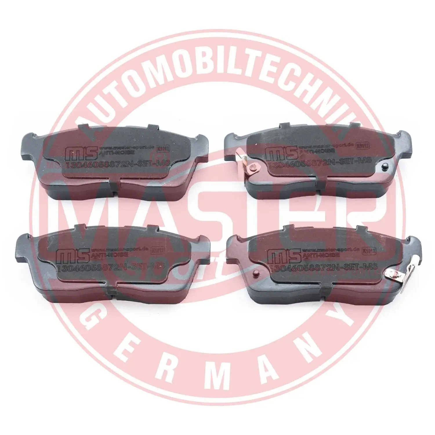 Bremsbelagsatz, Scheibenbremse Vorderachse MASTER-SPORT GERMANY 13046058872N-SET-MS