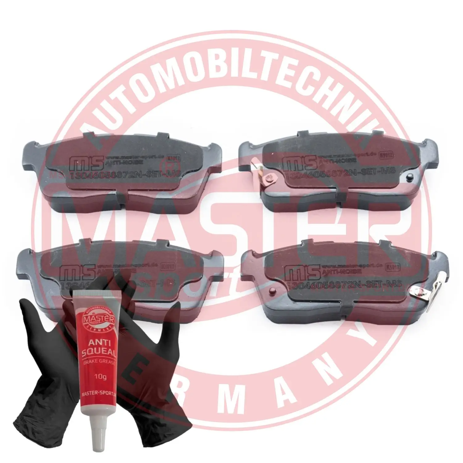 Bremsbelagsatz, Scheibenbremse Vorderachse MASTER-SPORT GERMANY 13046058872N-SET-MS
