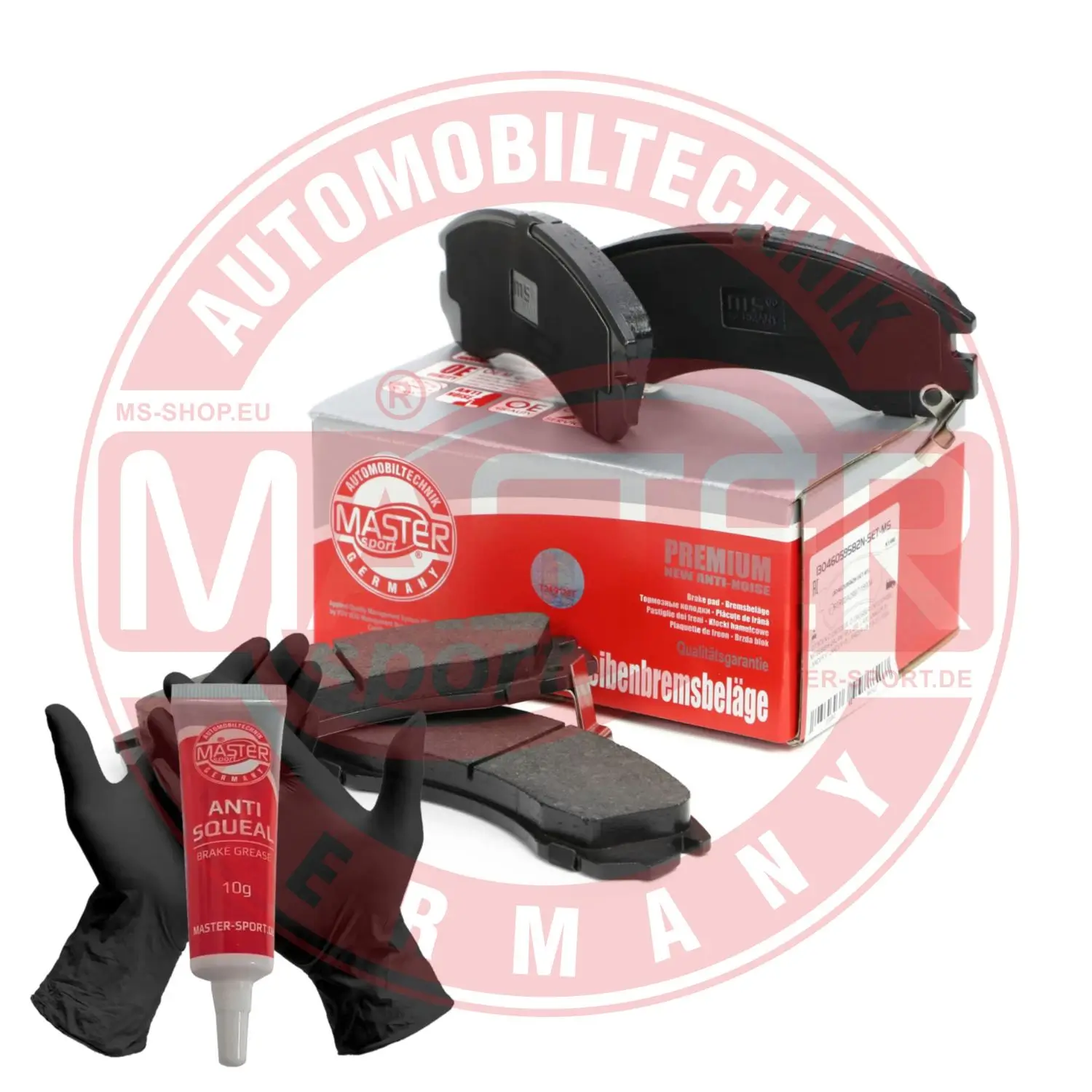 Bremsbelagsatz, Scheibenbremse Vorderachse MASTER-SPORT GERMANY 13046059582N-SET-MS
