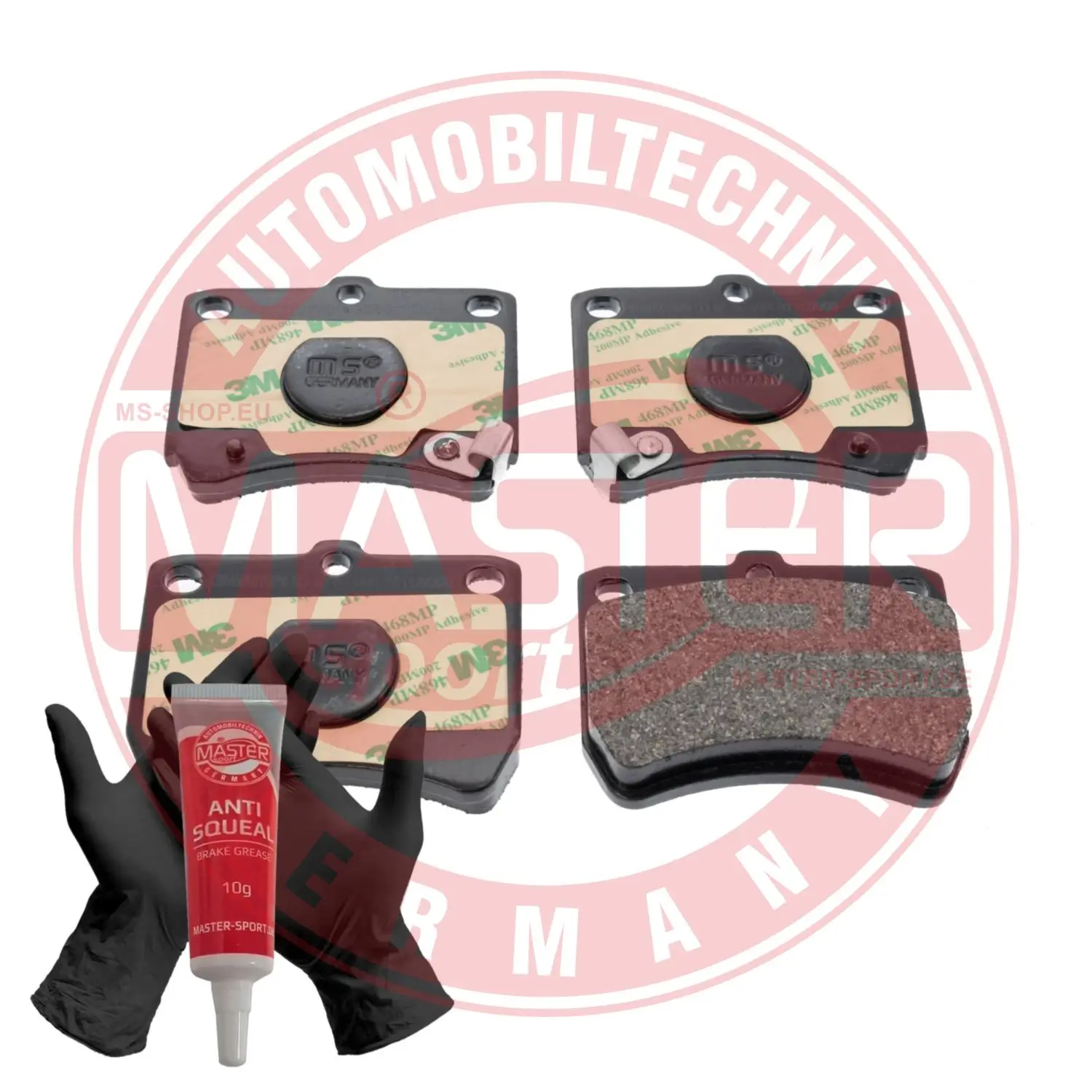 Bremsbelagsatz, Scheibenbremse Vorderachse MASTER-SPORT GERMANY 13046059702N-SET-MS