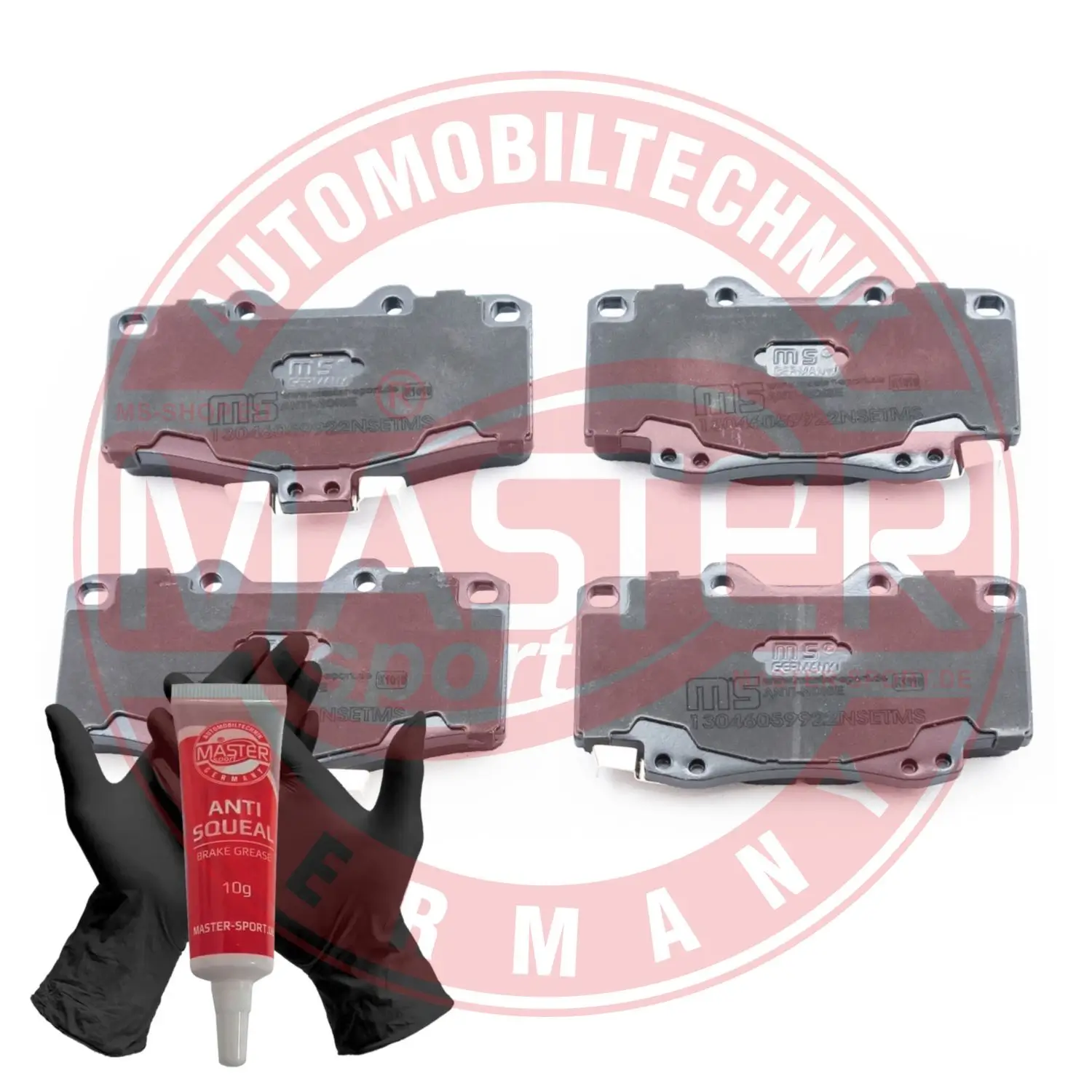 Bremsbelagsatz, Scheibenbremse Vorderachse MASTER-SPORT GERMANY 13046059922N-SET-MS