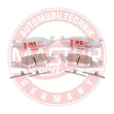 Bremsbelagsatz, Scheibenbremse Vorderachse MASTER-SPORT GERMANY 13046070302K-SET-MS