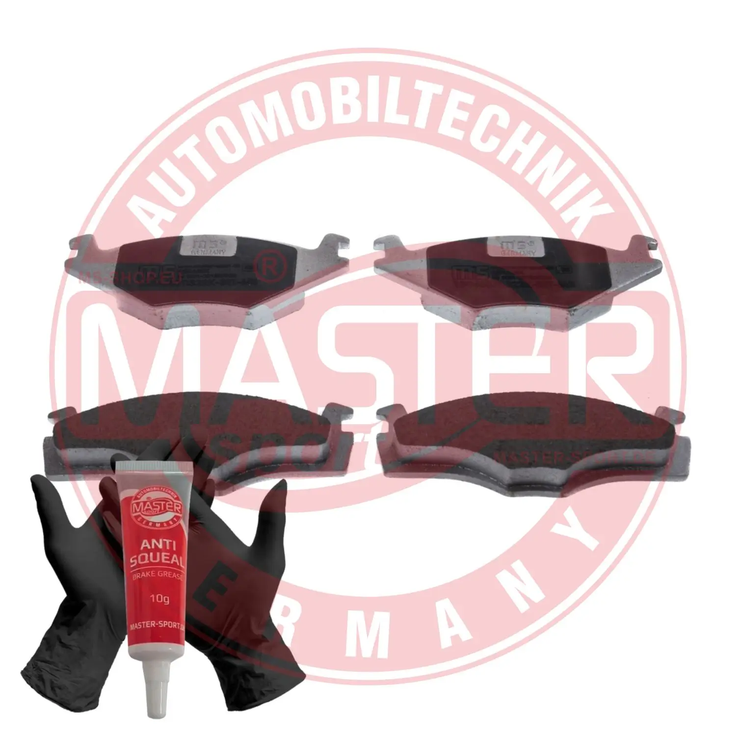 Bremsbelagsatz, Scheibenbremse Vorderachse MASTER-SPORT GERMANY 13046070322K-SET-MS