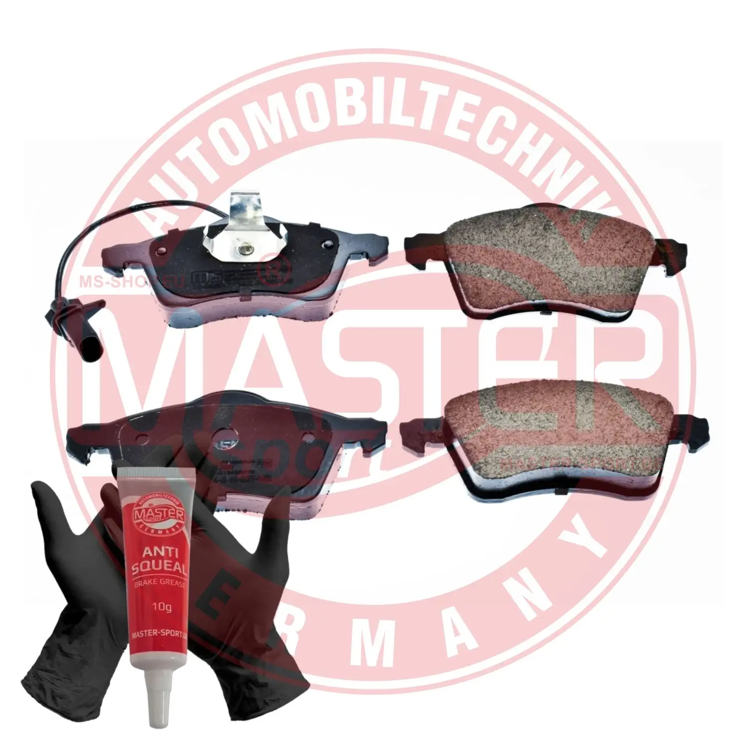 Bremsbelagsatz, Scheibenbremse Vorderachse MASTER-SPORT GERMANY 13046071242N-SET-MS