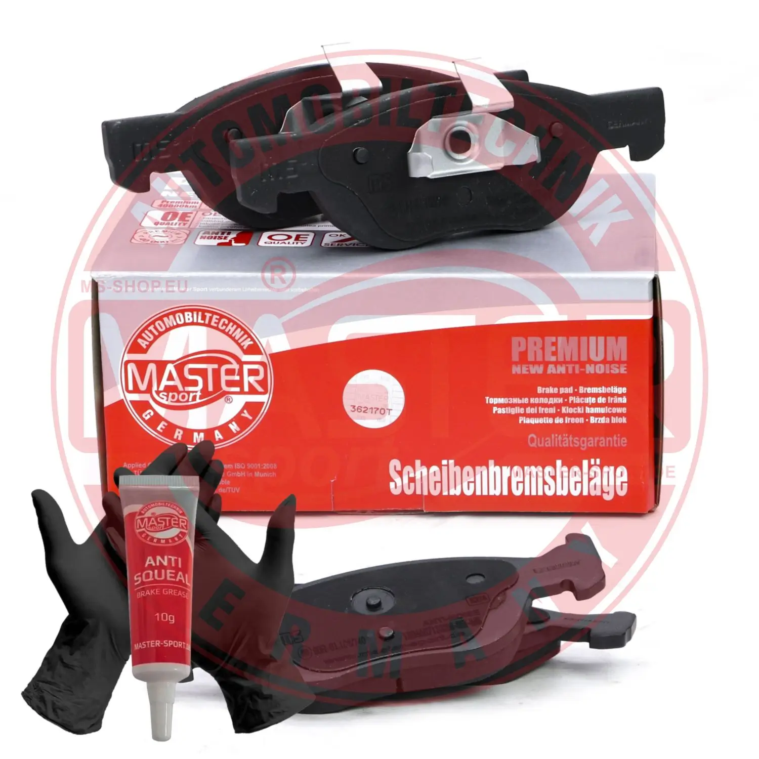 Bremsbelagsatz, Scheibenbremse Vorderachse MASTER-SPORT GERMANY 13046071332N-SET-MS