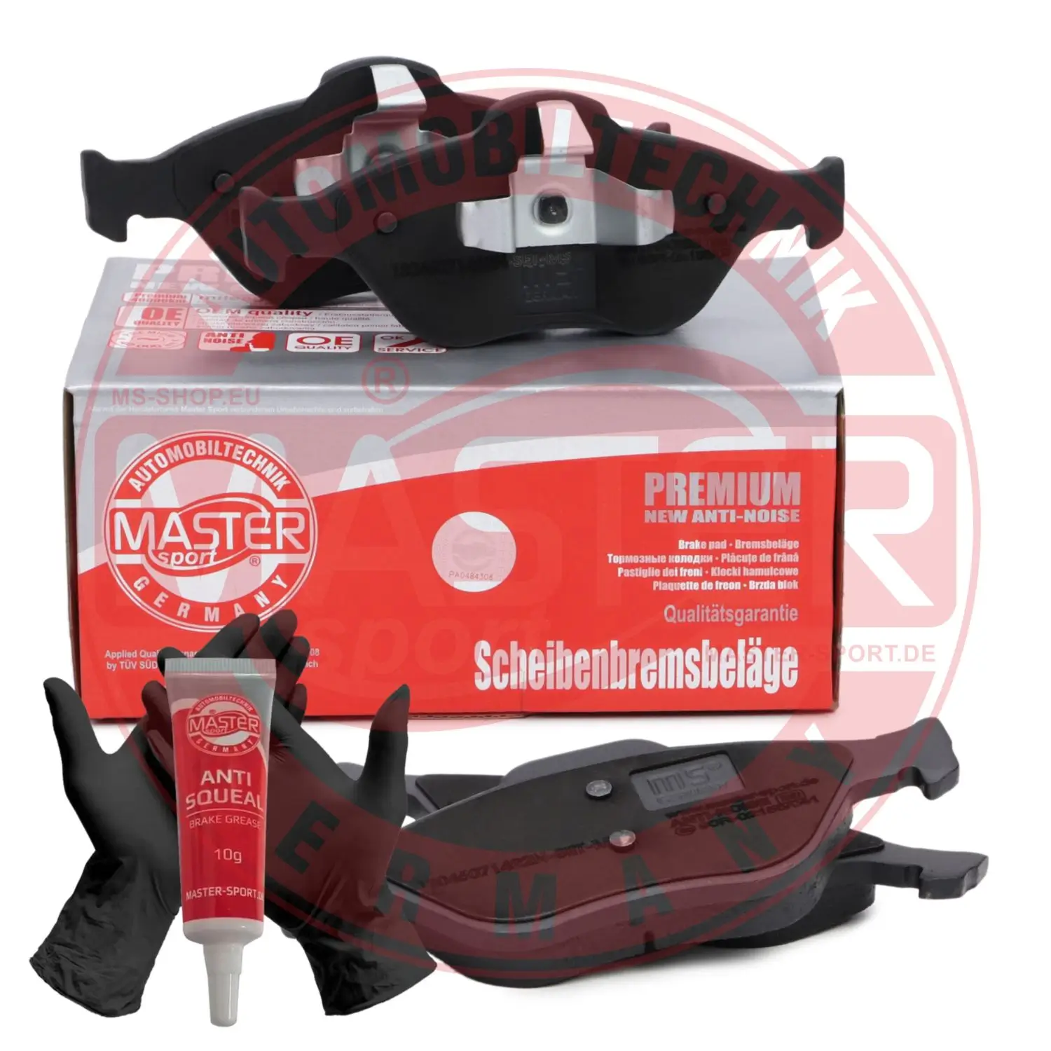 Bremsbelagsatz, Scheibenbremse Vorderachse MASTER-SPORT GERMANY 13046071422N-SET-MS