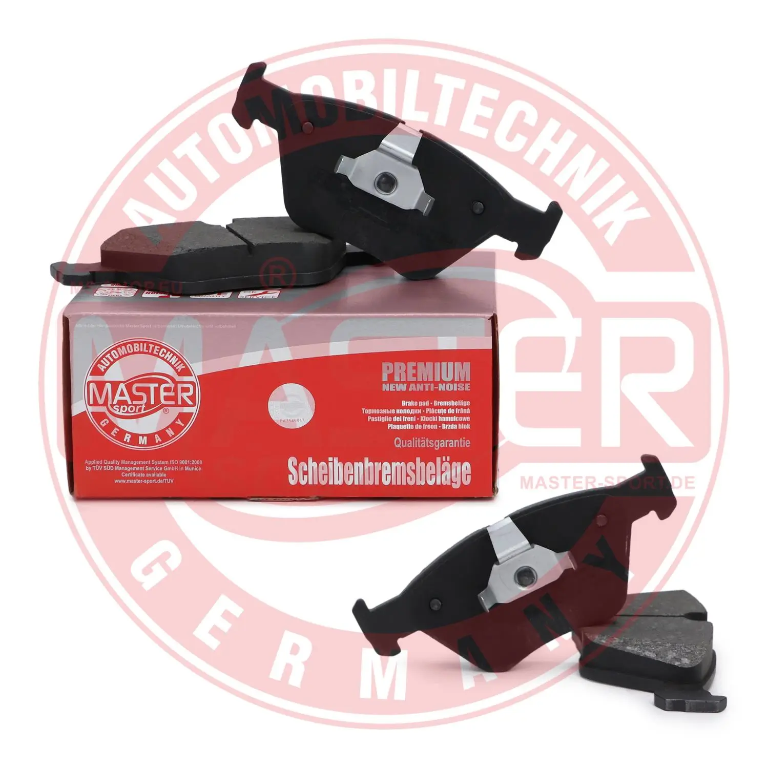 Bremsbelagsatz, Scheibenbremse Vorderachse MASTER-SPORT GERMANY 13046071552N-SET-MS