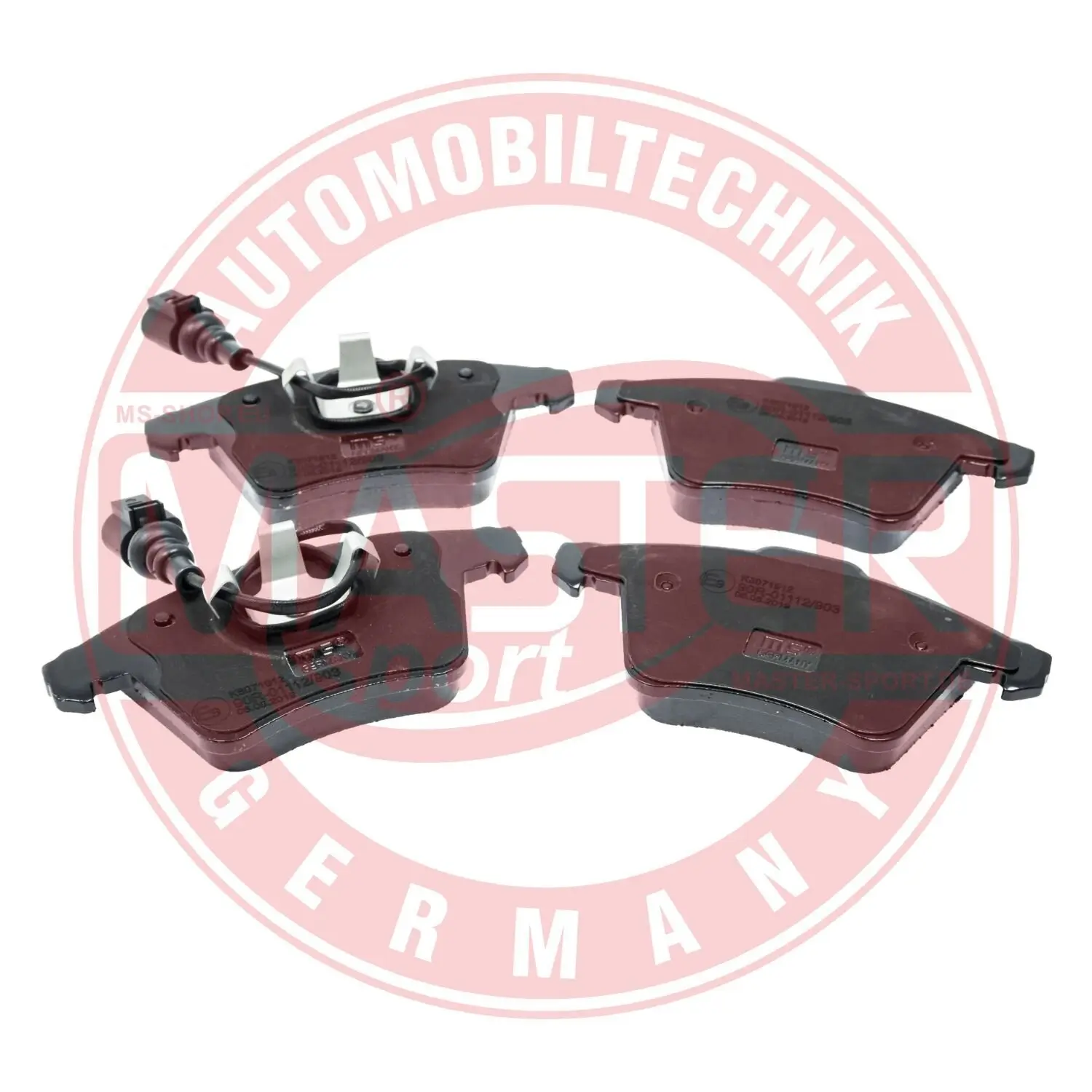 Bremsbelagsatz, Scheibenbremse Vorderachse MASTER-SPORT GERMANY 13046071912N-SET-MS