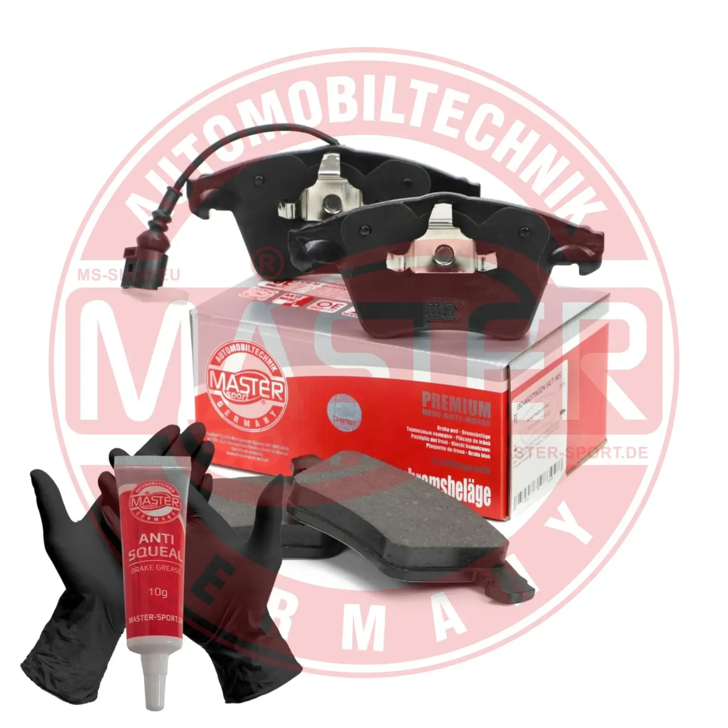 Bremsbelagsatz, Scheibenbremse Vorderachse MASTER-SPORT GERMANY 13046071922N-SET-MS