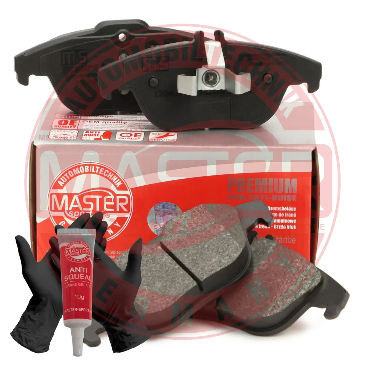 Bremsbelagsatz, Scheibenbremse Hinterachse MASTER-SPORT GERMANY 13046072572N-SET-MS
