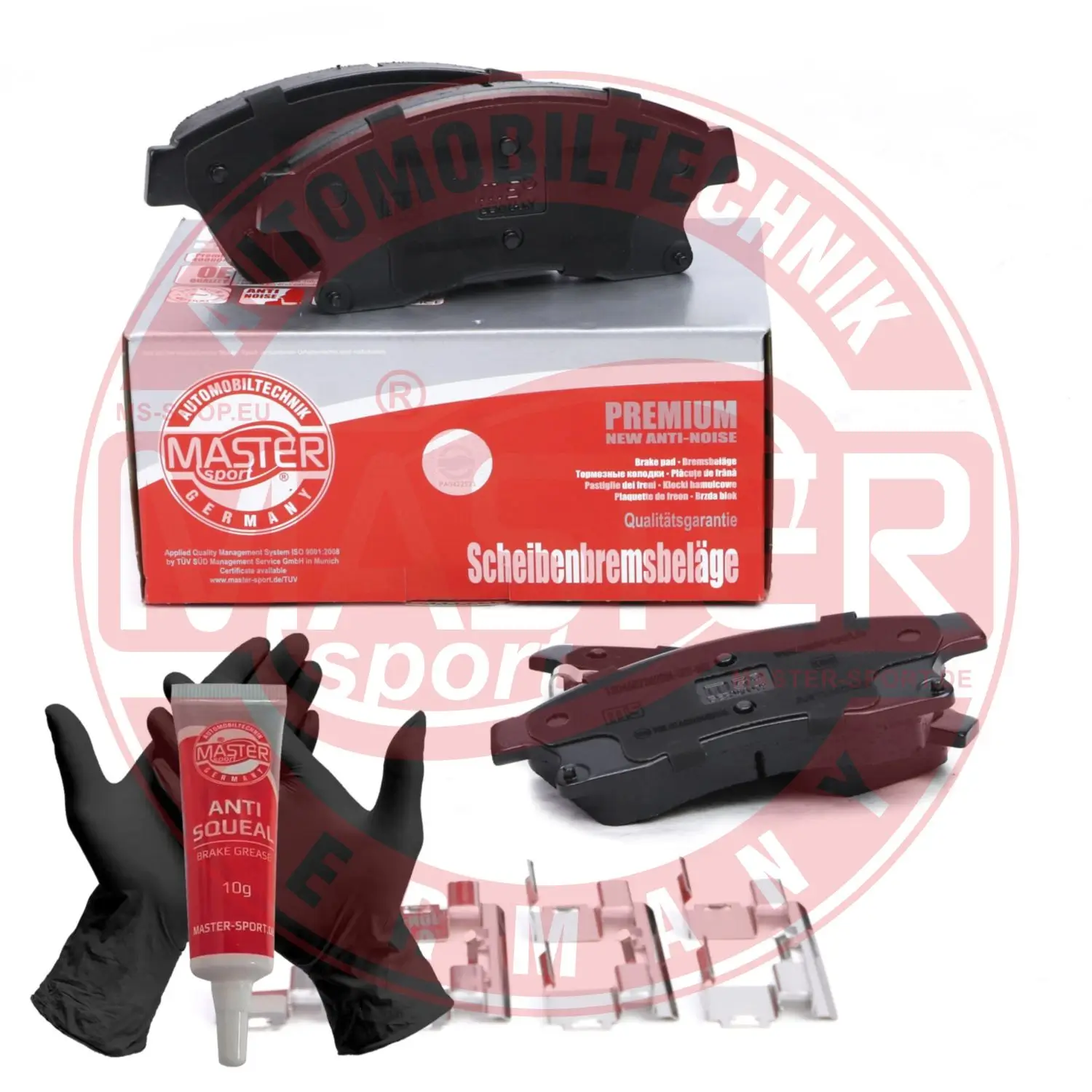 Bremsbelagsatz, Scheibenbremse Vorderachse MASTER-SPORT GERMANY 13046072622N-SET-MS