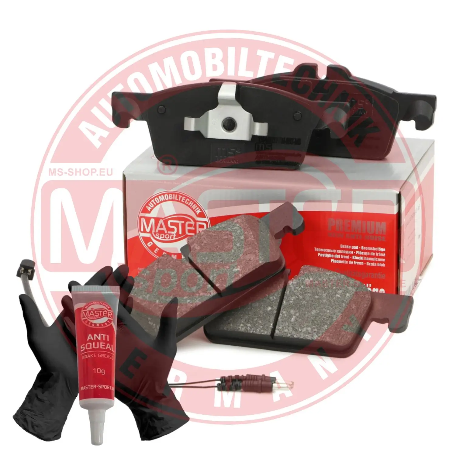 Bremsbelagsatz, Scheibenbremse Vorderachse MASTER-SPORT GERMANY 13046072762N-SET-MS
