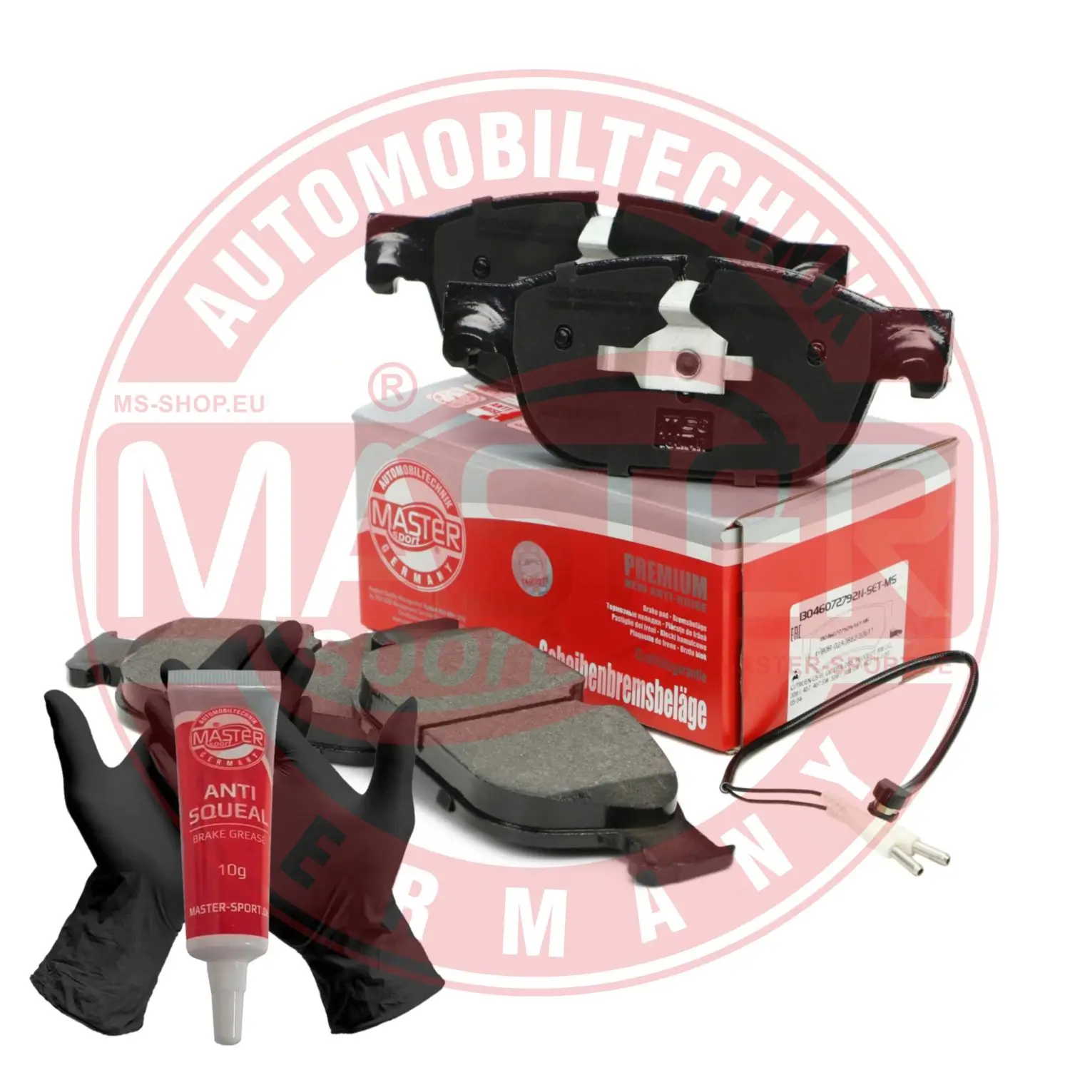 Bremsbelagsatz, Scheibenbremse Vorderachse MASTER-SPORT GERMANY 13046072792N-SET-MS