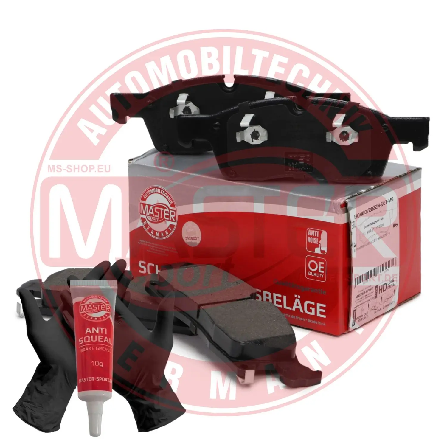 Bremsbelagsatz, Scheibenbremse Vorderachse MASTER-SPORT GERMANY 13046072822N-SET-MS