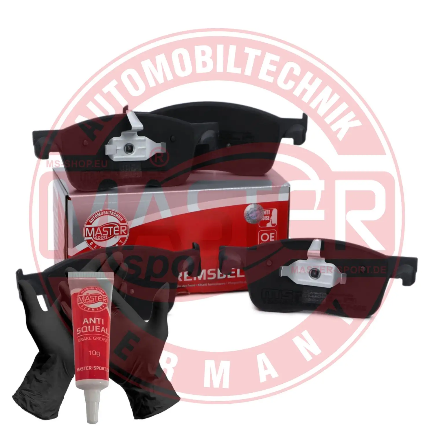 Bremsbelagsatz, Scheibenbremse Vorderachse MASTER-SPORT GERMANY 13046073312N-SET-MS