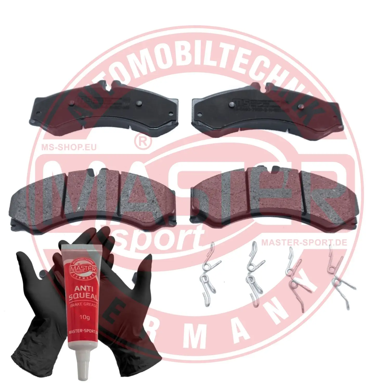 Bremsbelagsatz, Scheibenbremse Vorderachse MASTER-SPORT GERMANY 13046079092N-SET-MS