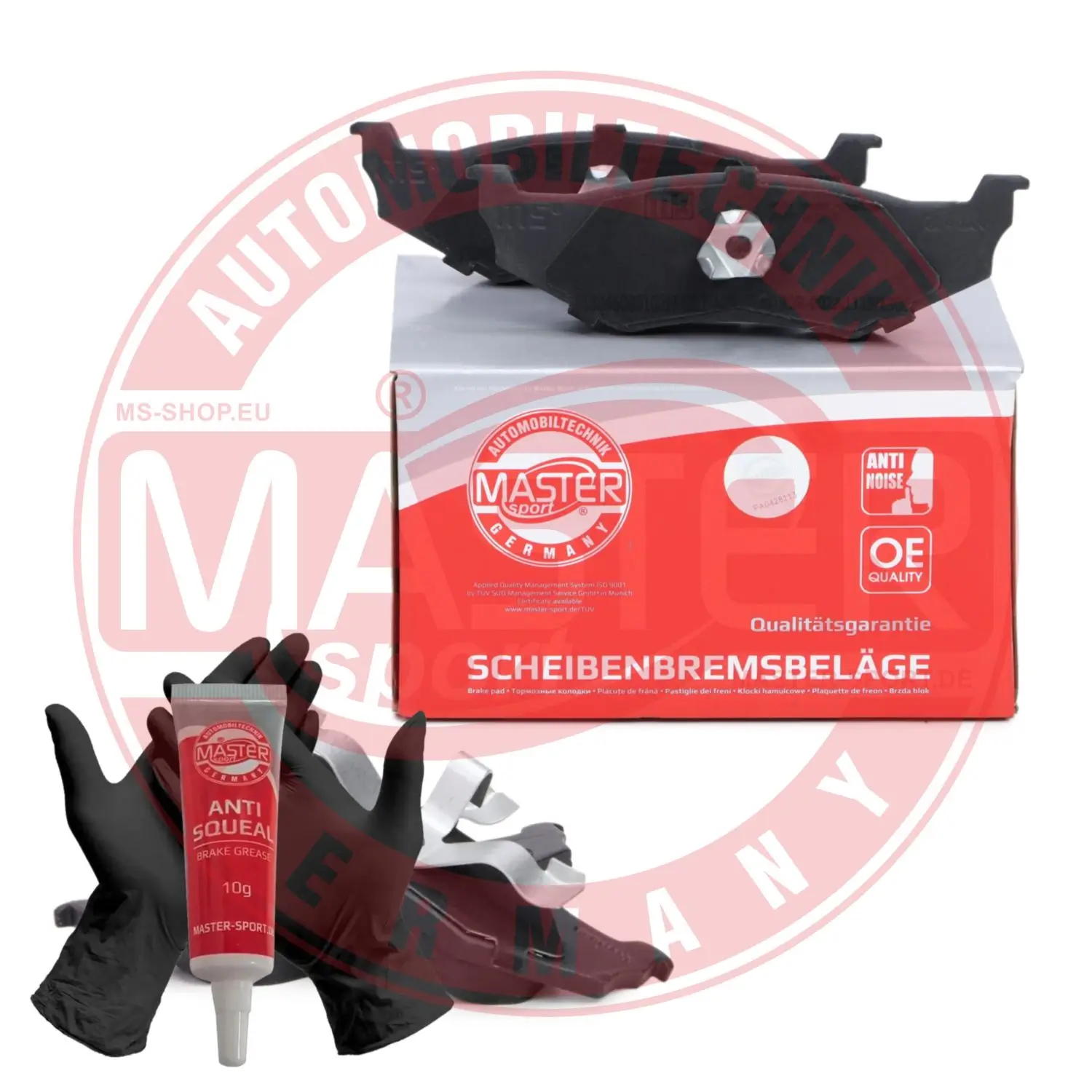 Bremsbelagsatz, Scheibenbremse Hinterachse MASTER-SPORT GERMANY 13046080102N-SET-MS