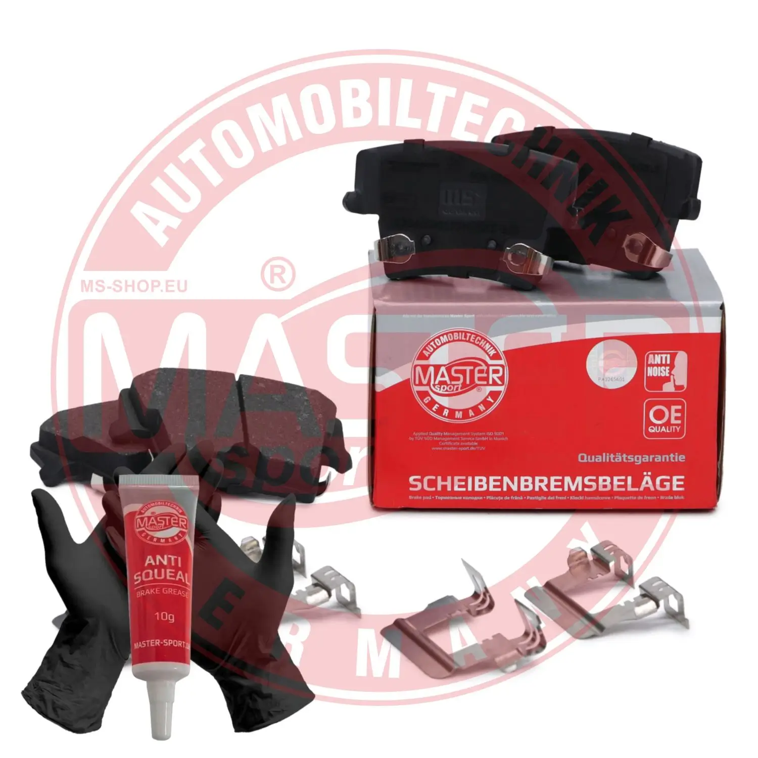 Bremsbelagsatz, Scheibenbremse Hinterachse MASTER-SPORT GERMANY 13046080192N-SET-MS