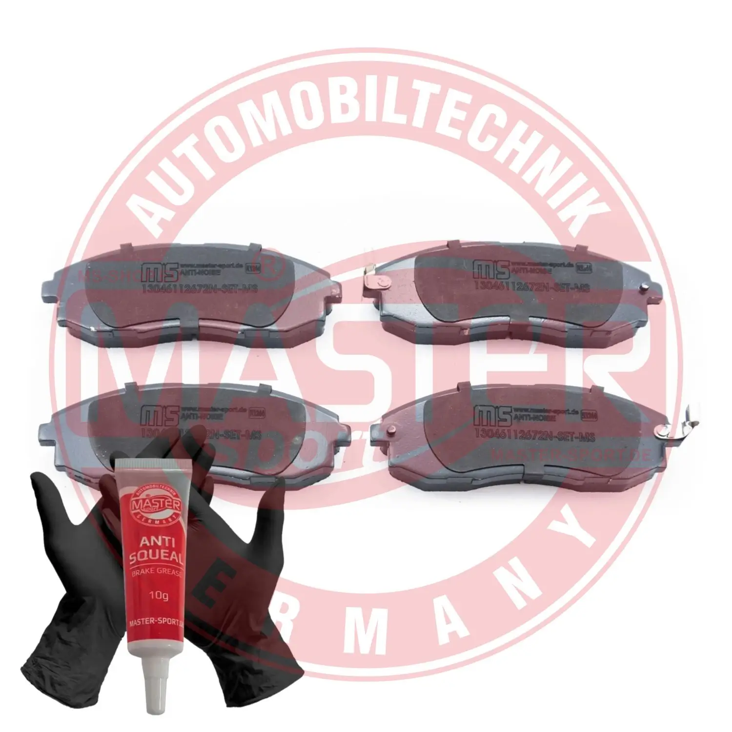 Bremsbelagsatz, Scheibenbremse Vorderachse MASTER-SPORT GERMANY 13046112672N-SET-MS