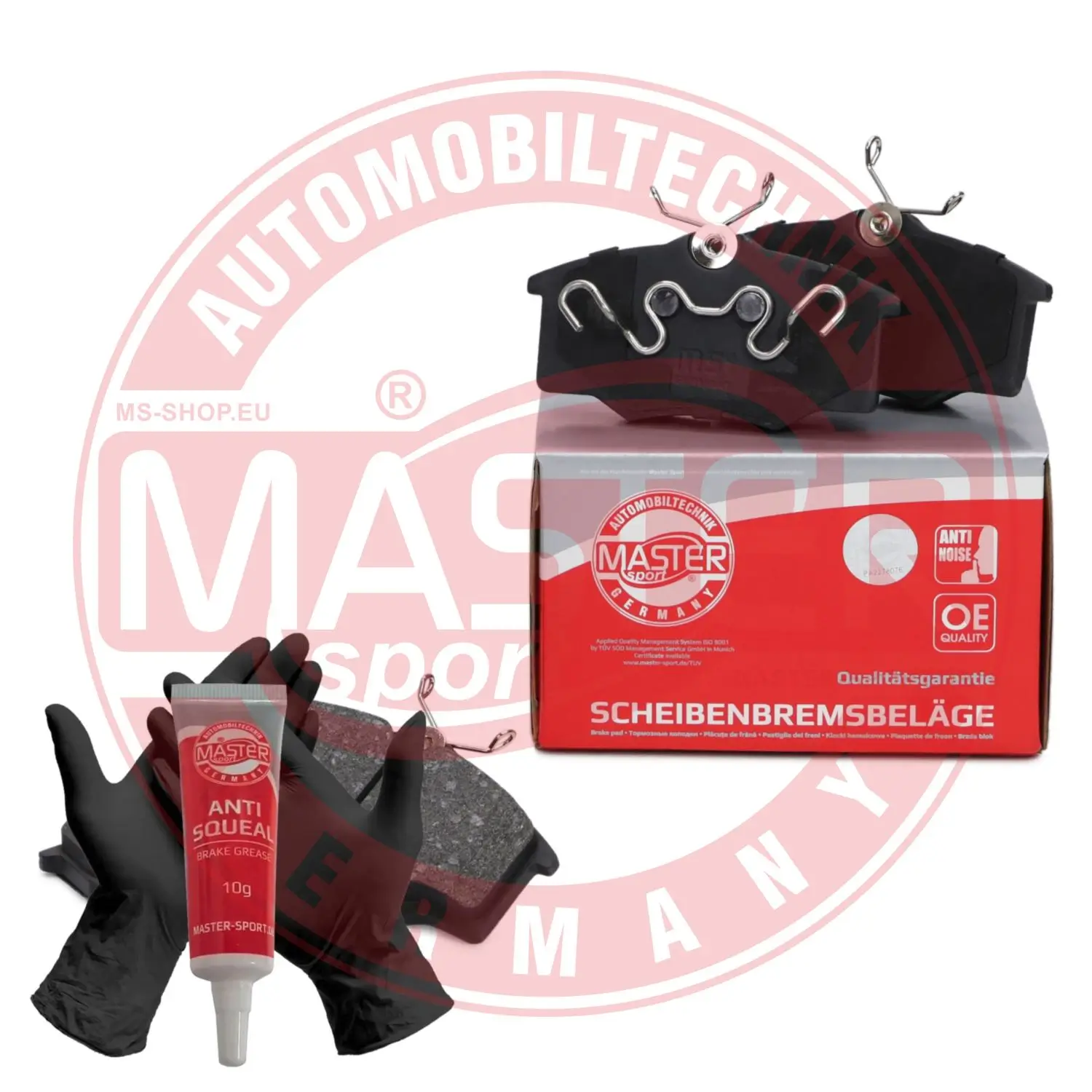 Bremsbelagsatz, Scheibenbremse Vorderachse MASTER-SPORT GERMANY 13046117592N-SET-MS