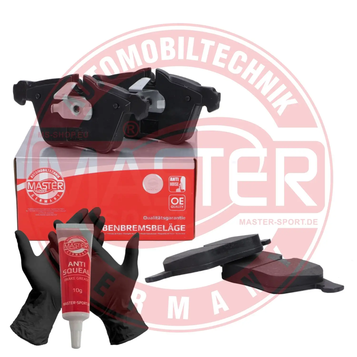 Bremsbelagsatz, Scheibenbremse Vorderachse MASTER-SPORT GERMANY 13046118352N-SET-MS