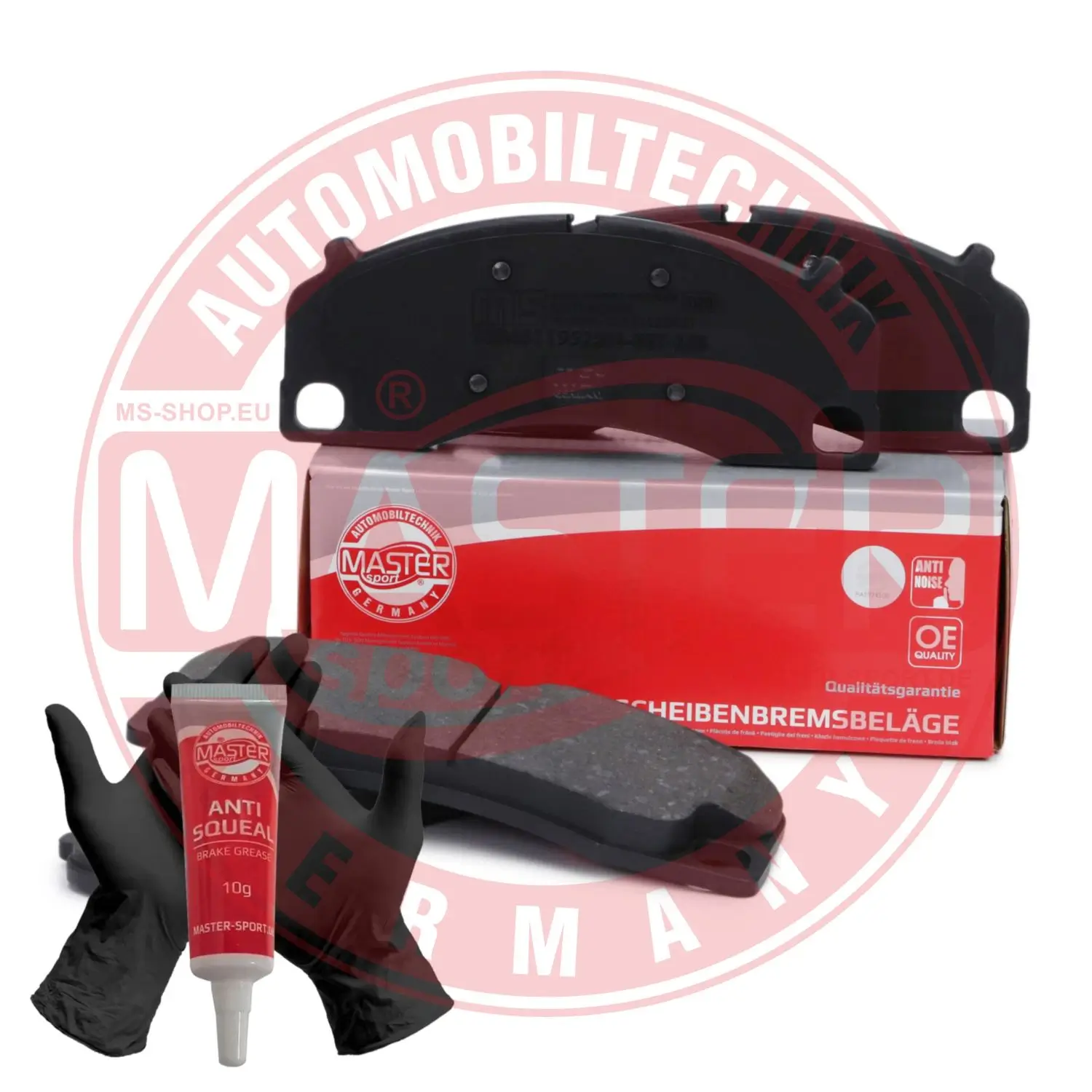 Bremsbelagsatz, Scheibenbremse Vorderachse MASTER-SPORT GERMANY 13046119522N-SET-MS