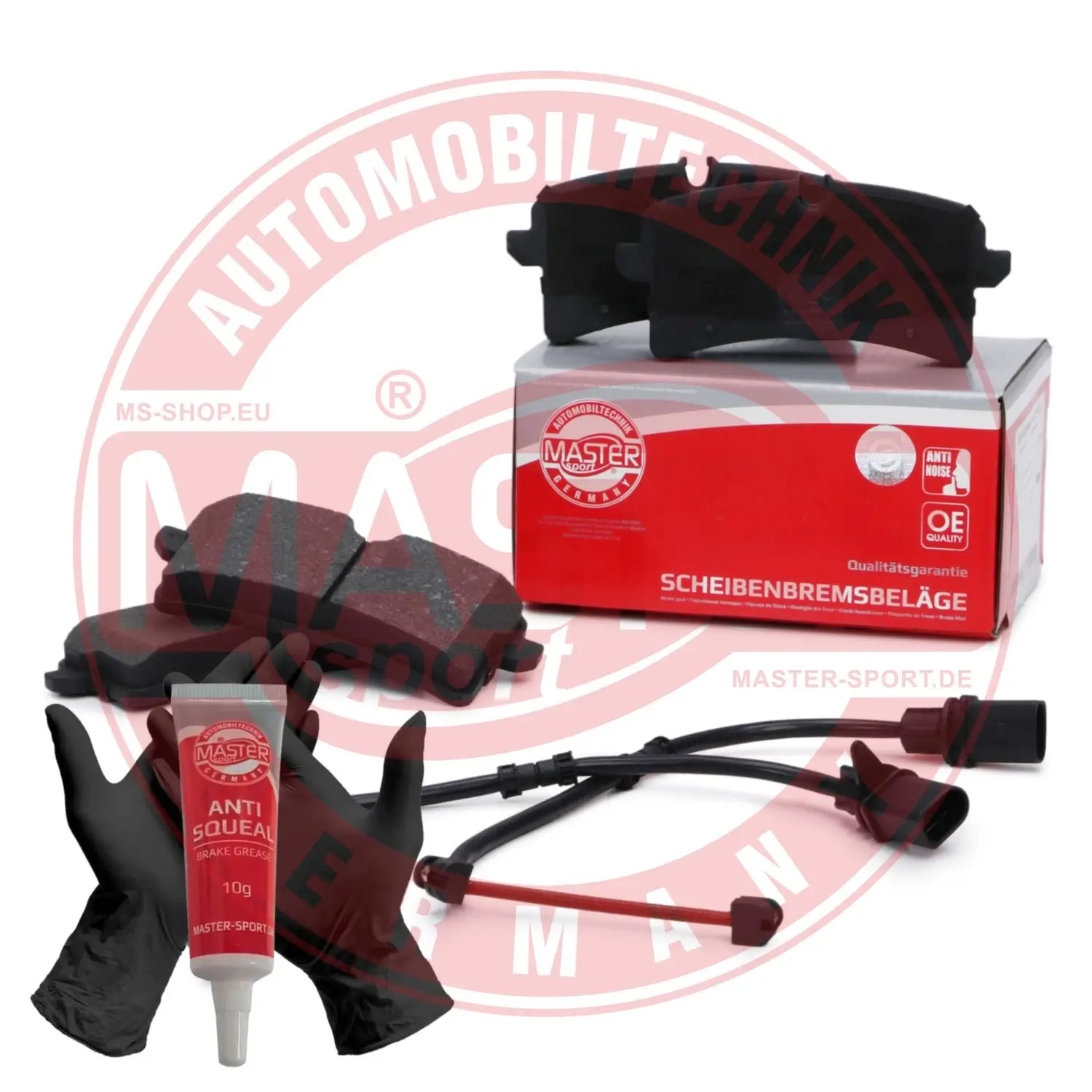 Bremsbelagsatz, Scheibenbremse Hinterachse MASTER-SPORT GERMANY 13046119892N-SET-MS