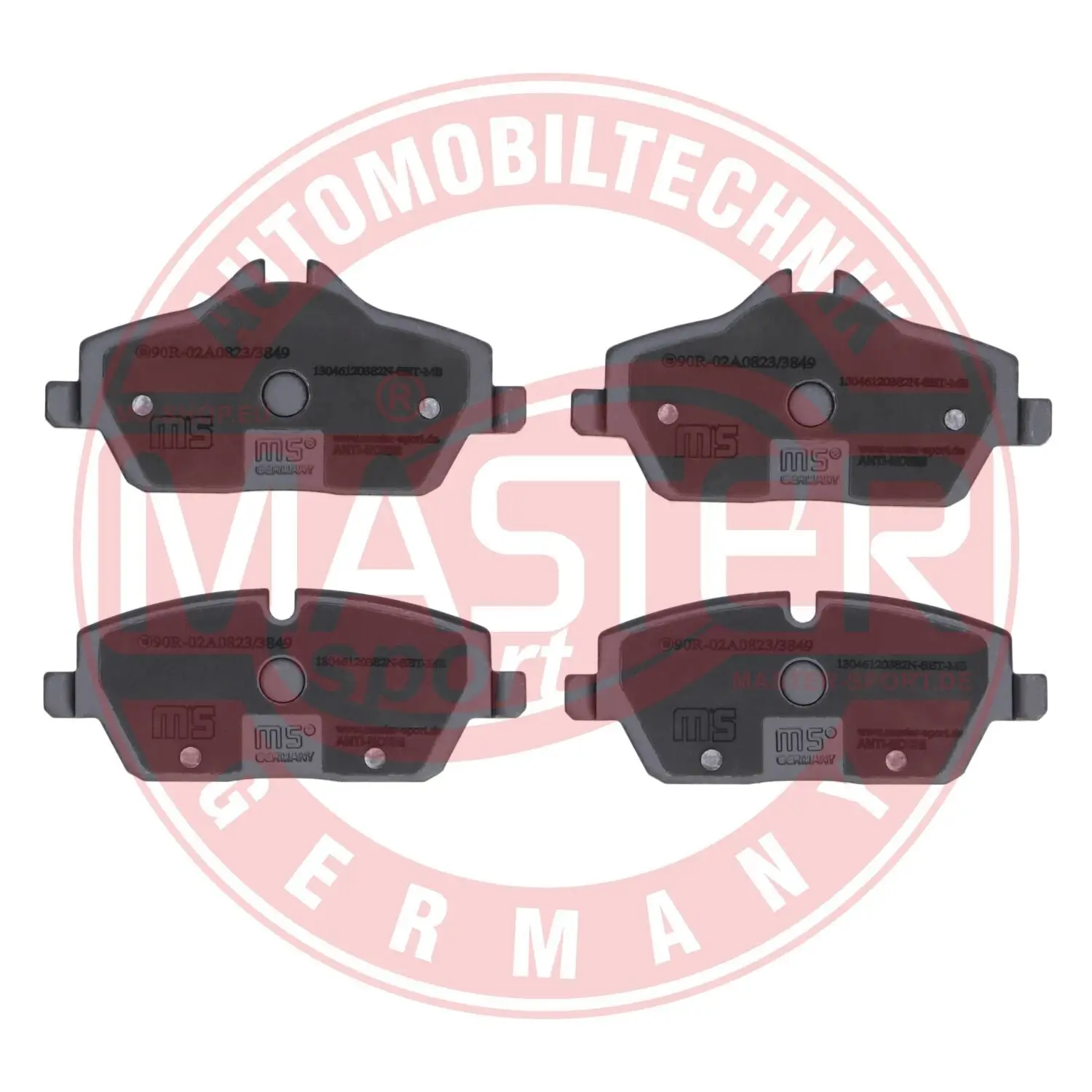 Bremsbelagsatz, Scheibenbremse Vorderachse MASTER-SPORT GERMANY 13046120382N-SET-MS