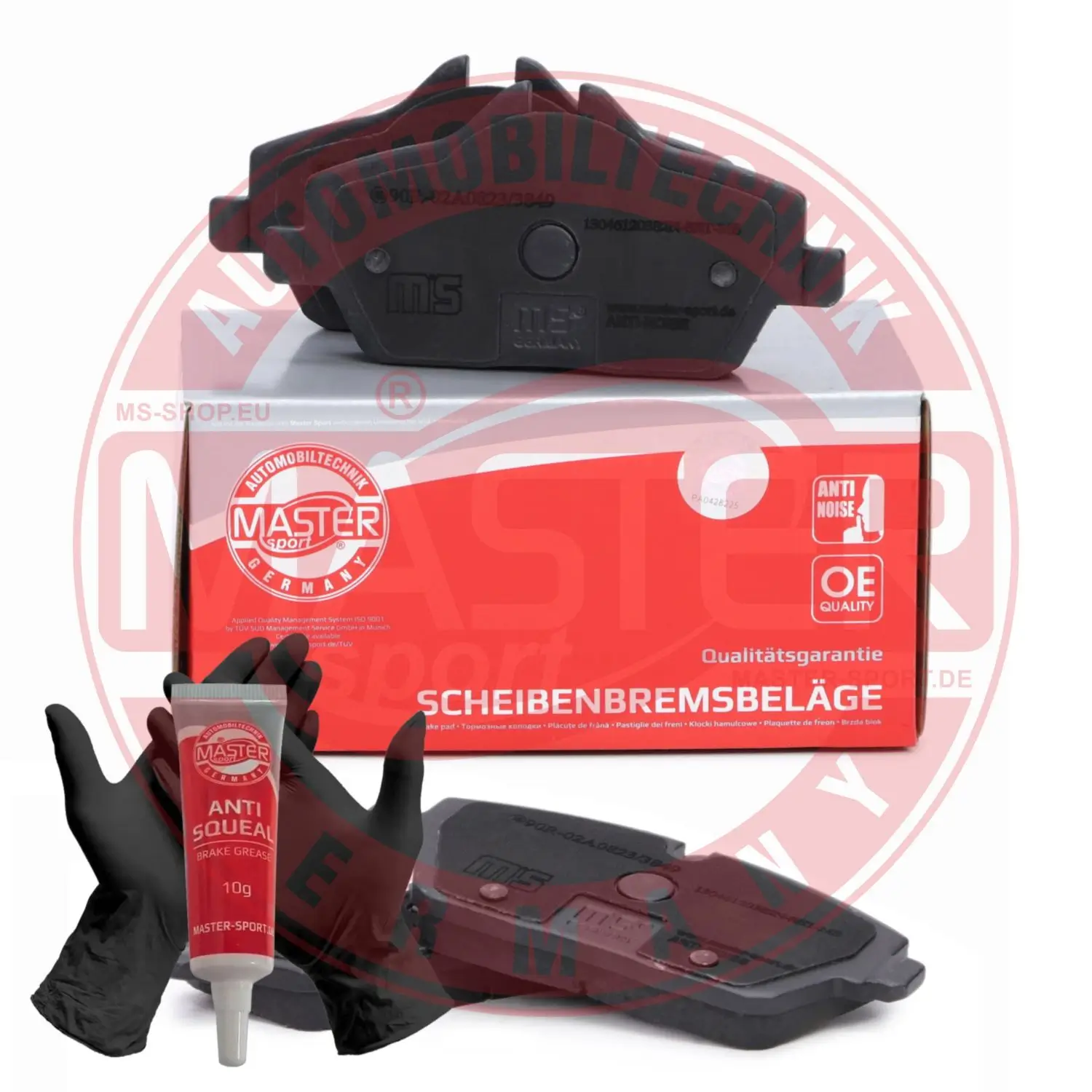 Bremsbelagsatz, Scheibenbremse Vorderachse MASTER-SPORT GERMANY 13046120382N-SET-MS