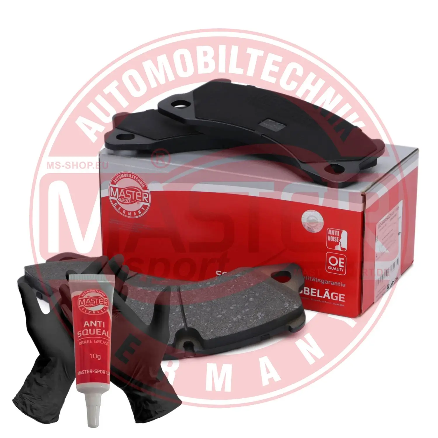 Bremsbelagsatz, Scheibenbremse Vorderachse MASTER-SPORT GERMANY 13046120522N-SET-MS