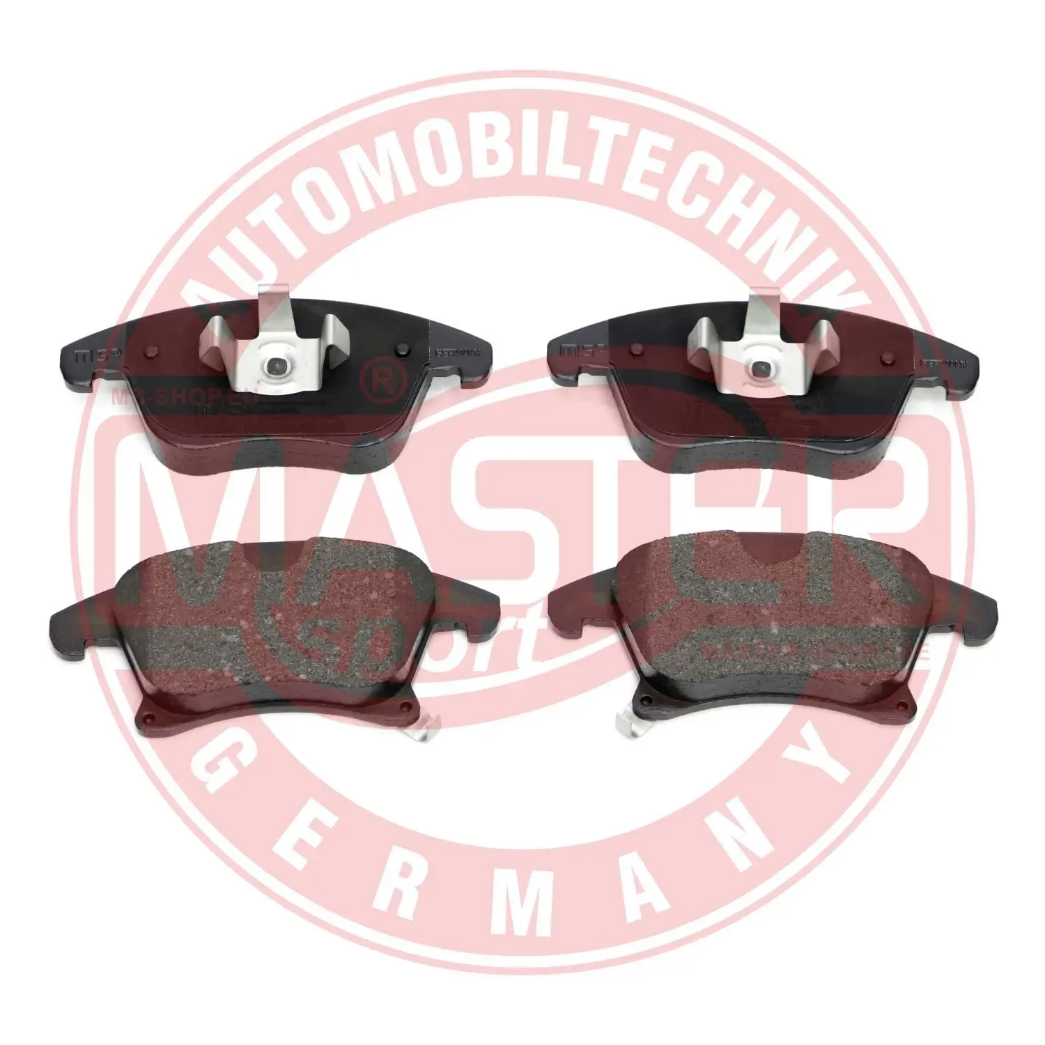 Bremsbelagsatz, Scheibenbremse Vorderachse MASTER-SPORT GERMANY 13046120922N-SET-MS