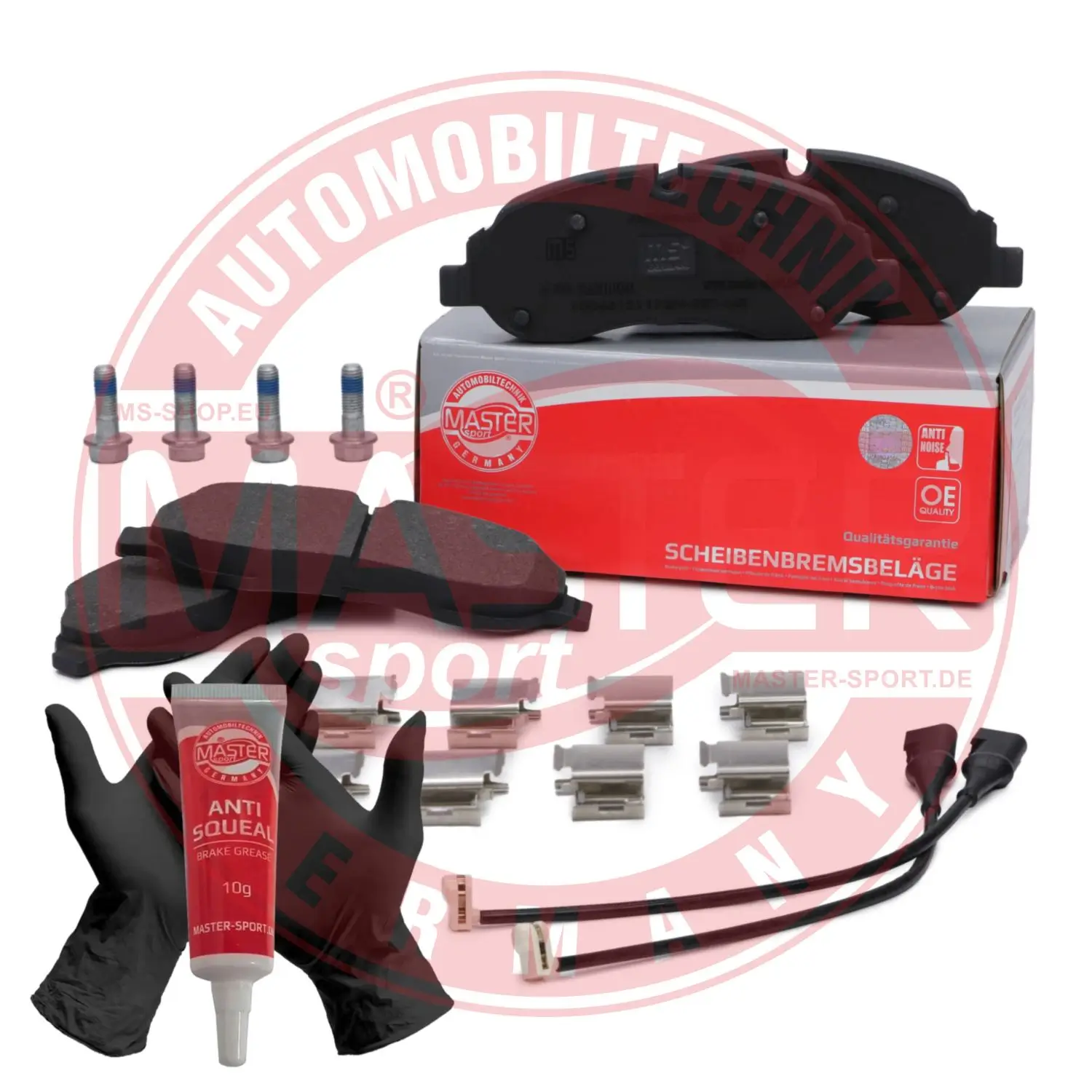 Bremsbelagsatz, Scheibenbremse Vorderachse MASTER-SPORT GERMANY 13046121172N-SET-MS