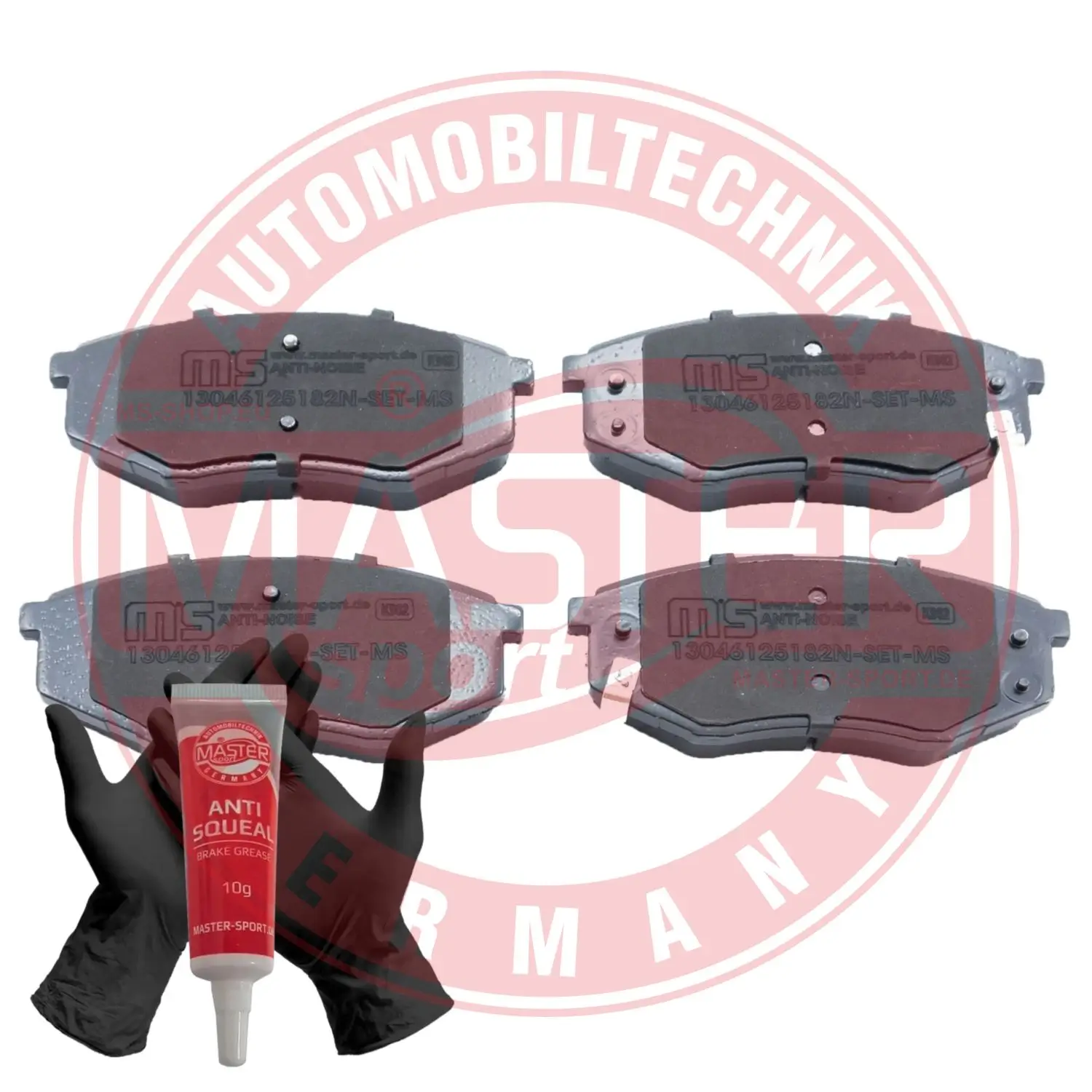 Bremsbelagsatz, Scheibenbremse Vorderachse MASTER-SPORT GERMANY 13046125182N-SET-MS