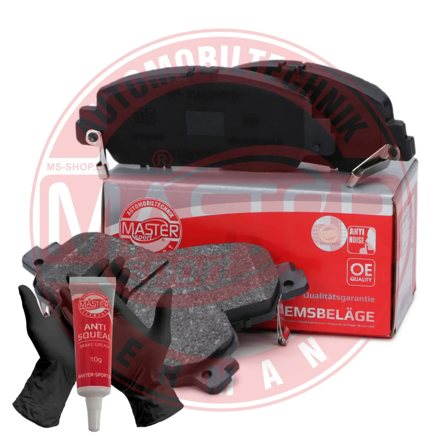 Bremsbelagsatz, Scheibenbremse Vorderachse MASTER-SPORT GERMANY 13046136152N-SET-MS