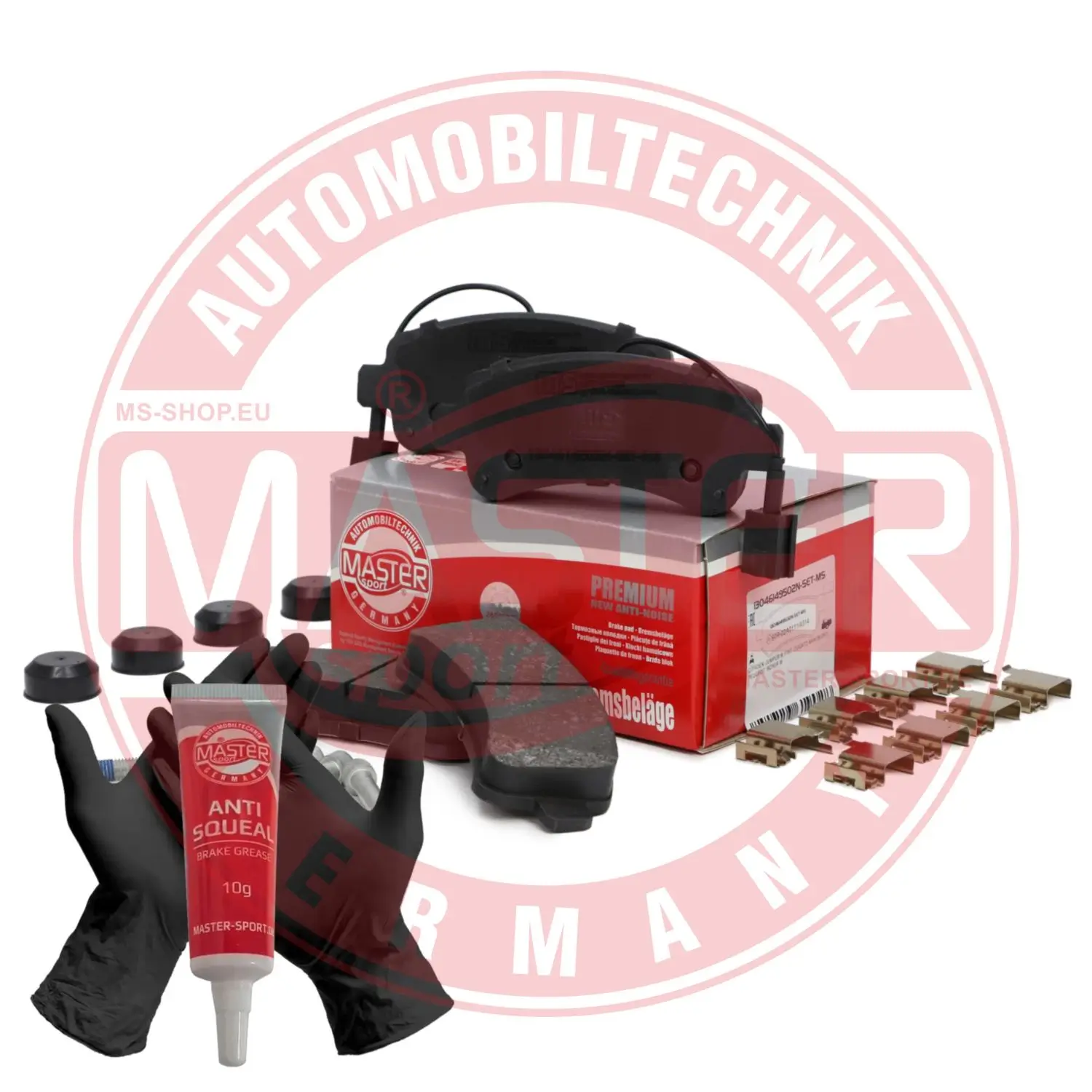 Bremsbelagsatz, Scheibenbremse Vorderachse MASTER-SPORT GERMANY 13046149502N-SET-MS