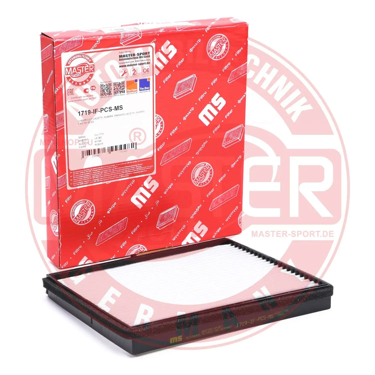 Filter, Innenraumluft MASTER-SPORT GERMANY 1719-IF-PCS-MS