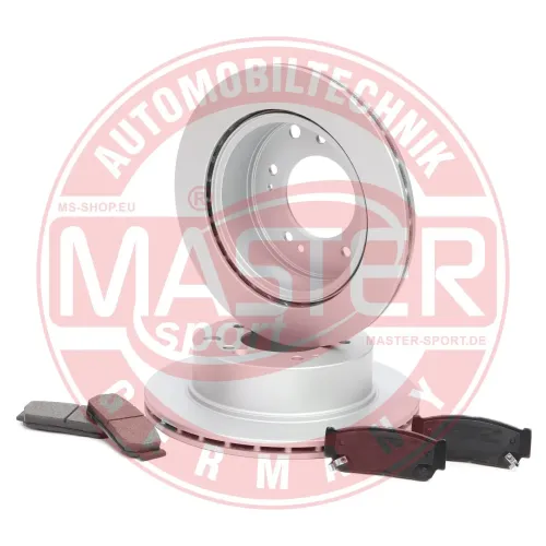 Bremsensatz, Scheibenbremse Hinterachse MASTER-SPORT GERMANY 201002070 Bild Bremsensatz, Scheibenbremse Hinterachse MASTER-SPORT GERMANY 201002070