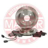 Bremsensatz, Scheibenbremse Hinterachse MASTER-SPORT GERMANY 202001460