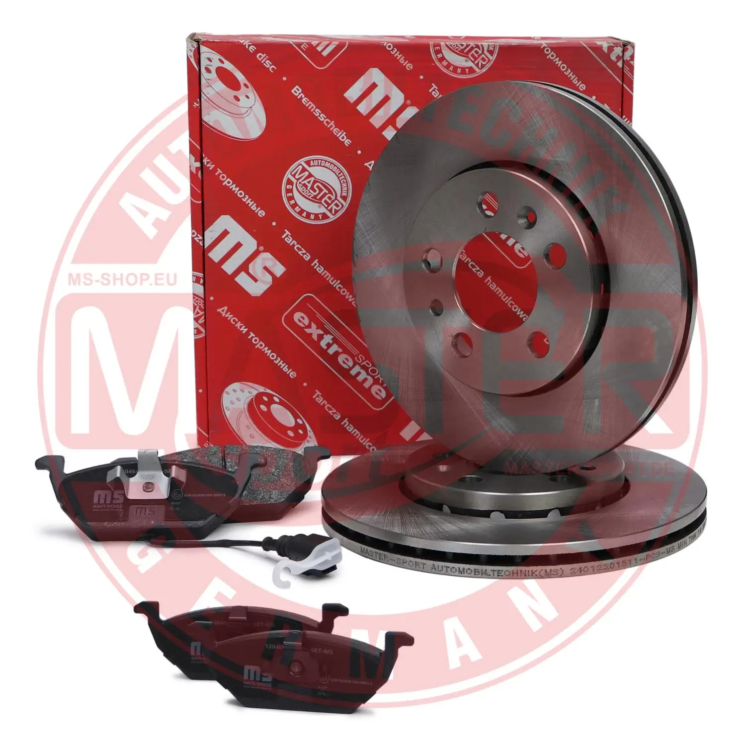 Bremsensatz, Scheibenbremse Vorderachse MASTER-SPORT GERMANY 202201510