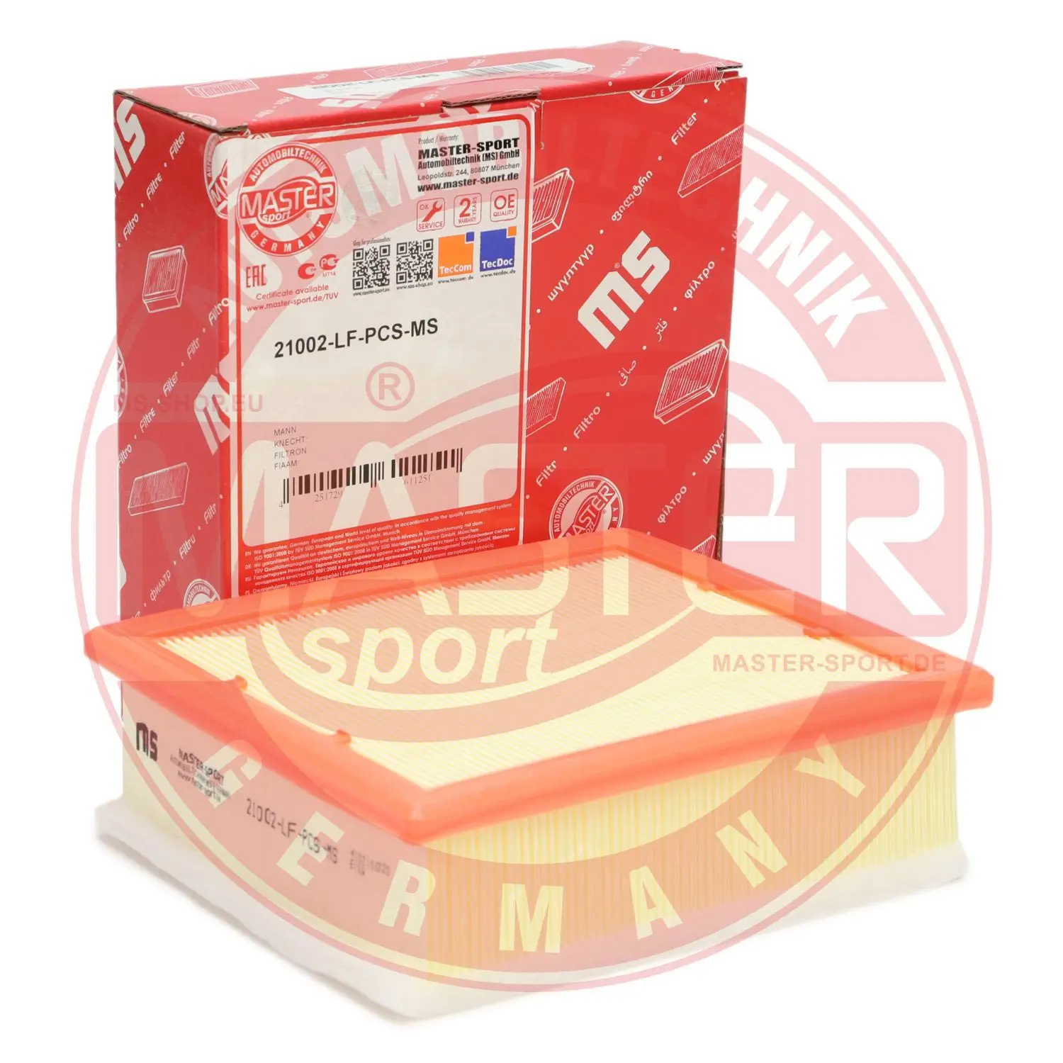 Luftfilter MASTER-SPORT GERMANY 21002-LF-PCS-MS