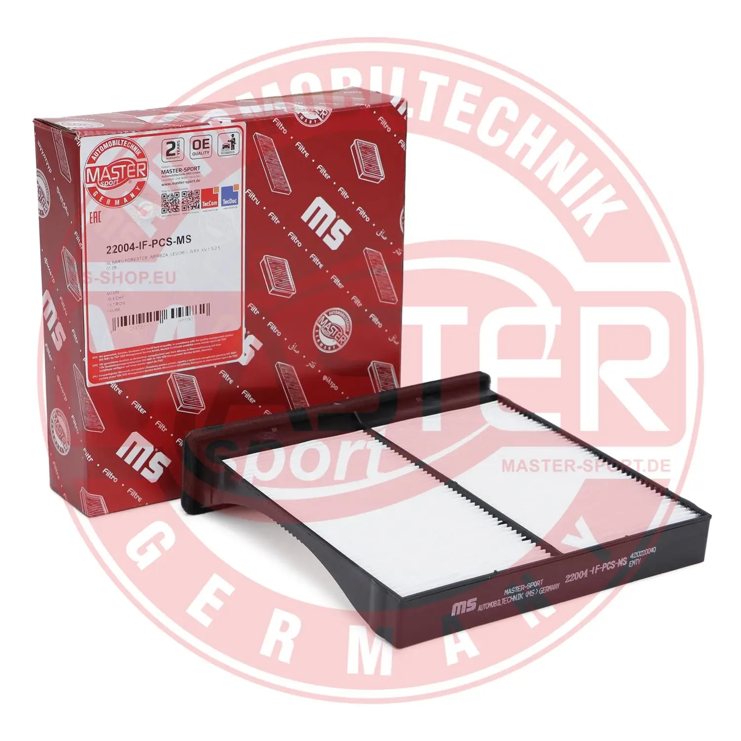 Filter, Innenraumluft MASTER-SPORT GERMANY 22004-IF-PCS-MS