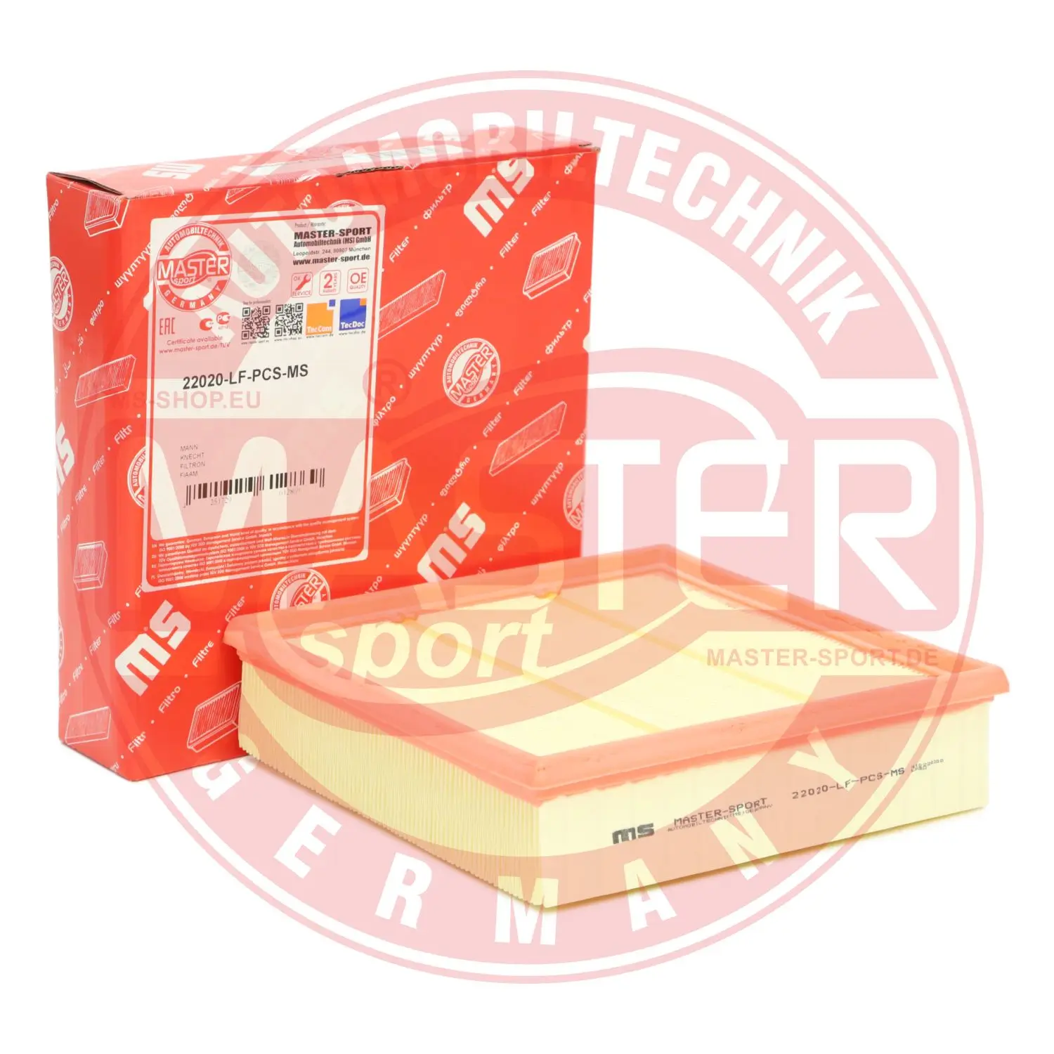 Luftfilter MASTER-SPORT GERMANY 22020-LF-PCS-MS