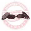 Bremsbelagsatz, Scheibenbremse Hinterachse MASTER-SPORT GERMANY 236026452 Bild Bremsbelagsatz, Scheibenbremse Hinterachse MASTER-SPORT GERMANY 236026452