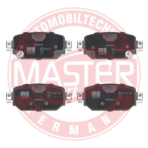 Bremsbelagsatz, Scheibenbremse Hinterachse MASTER-SPORT GERMANY 236026452 Bild Bremsbelagsatz, Scheibenbremse Hinterachse MASTER-SPORT GERMANY 236026452