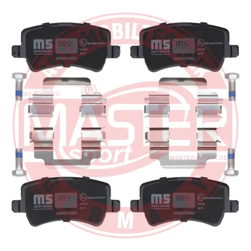 Bremsbelagsatz, Scheibenbremse Hinterachse MASTER-SPORT GERMANY 236027362 Bild Bremsbelagsatz, Scheibenbremse Hinterachse MASTER-SPORT GERMANY 236027362