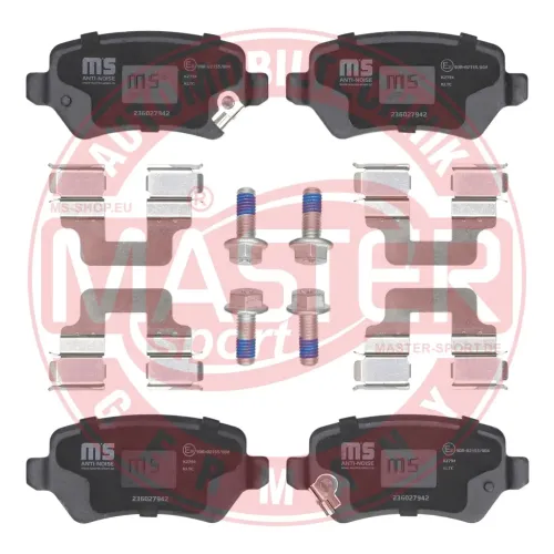 Bremsbelagsatz, Scheibenbremse Hinterachse MASTER-SPORT GERMANY 236027942 Bild Bremsbelagsatz, Scheibenbremse Hinterachse MASTER-SPORT GERMANY 236027942