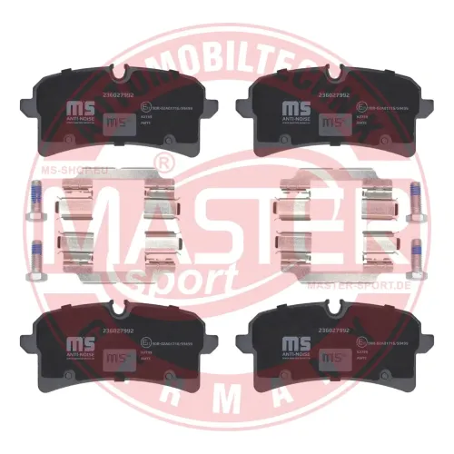Bremsbelagsatz, Scheibenbremse Hinterachse MASTER-SPORT GERMANY 236027992 Bild Bremsbelagsatz, Scheibenbremse Hinterachse MASTER-SPORT GERMANY 236027992